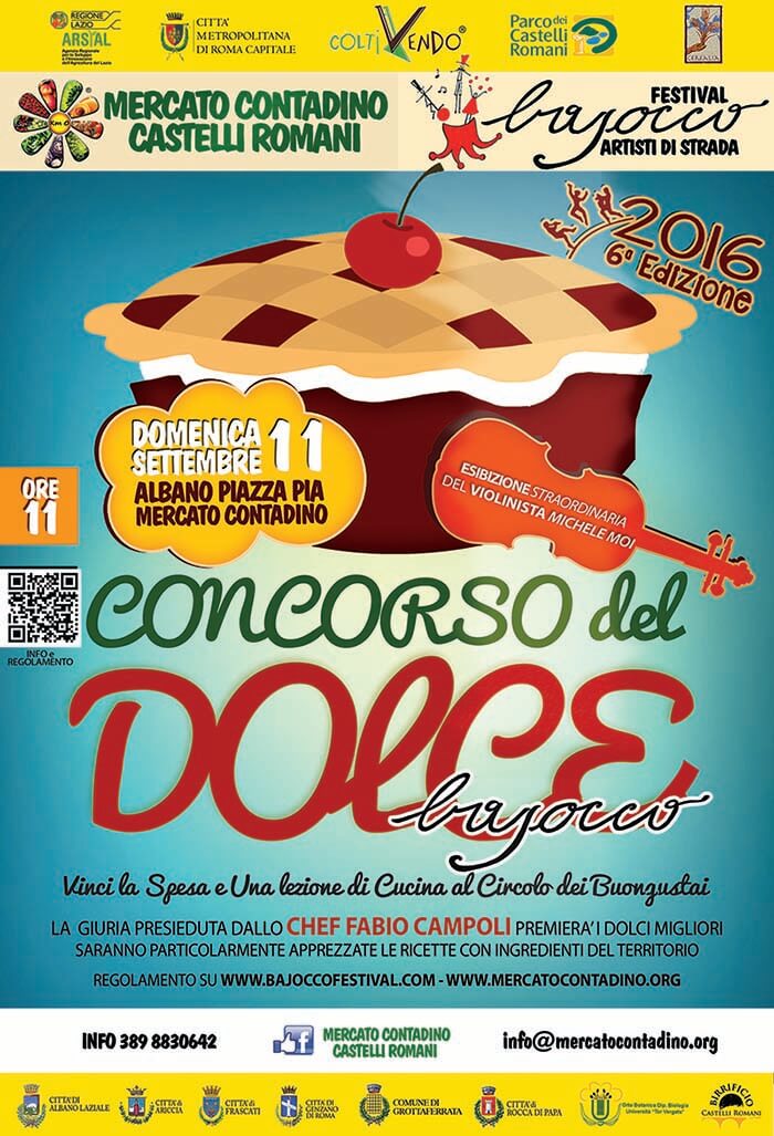 Immagine Locandina del concorso del dolce bajocco 2016