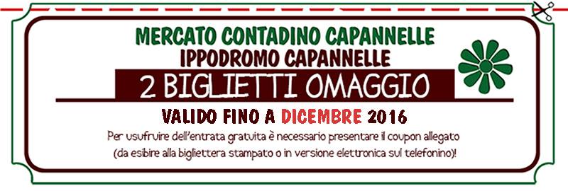 coupon entrata gratuita mercato contadino capannelle