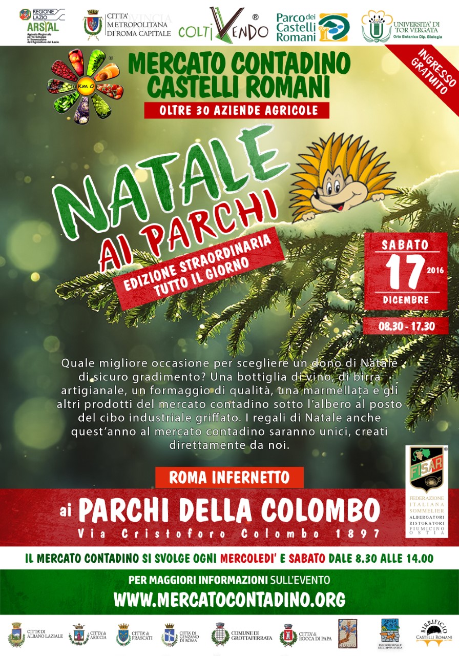 Mercato Contadino Castelli Romani Parchi della Colombo natale 2016