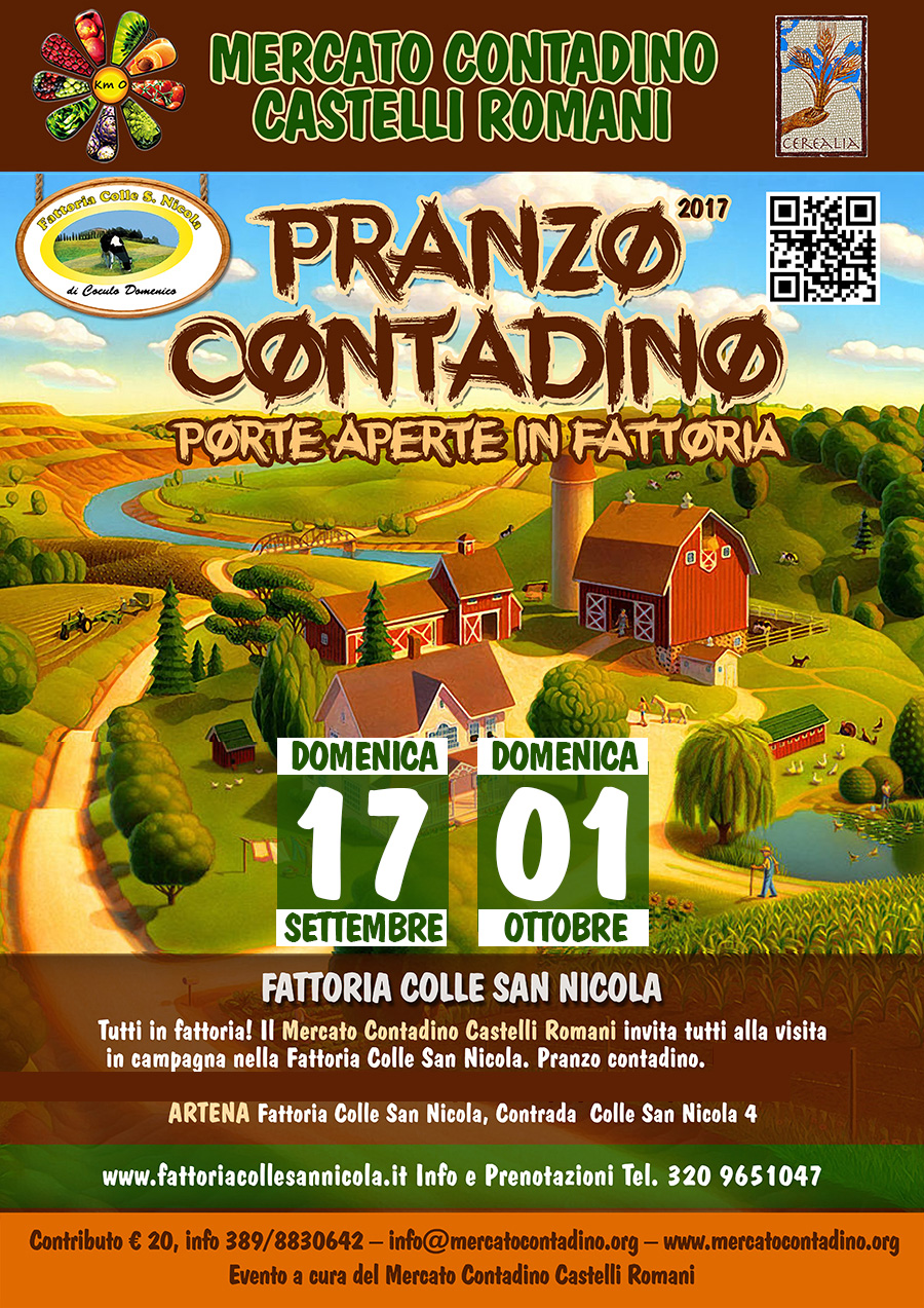 pranzo contadino mercato contadino 2017-2018