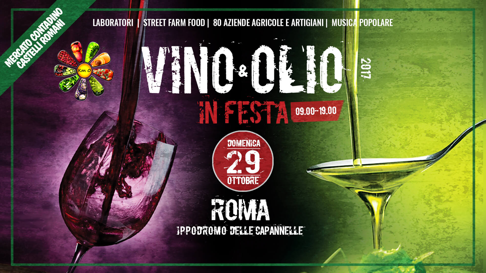 VINO e OLIO in FESTA 2017 al MERCATO CONTADINO Roma ippodromo capannelle