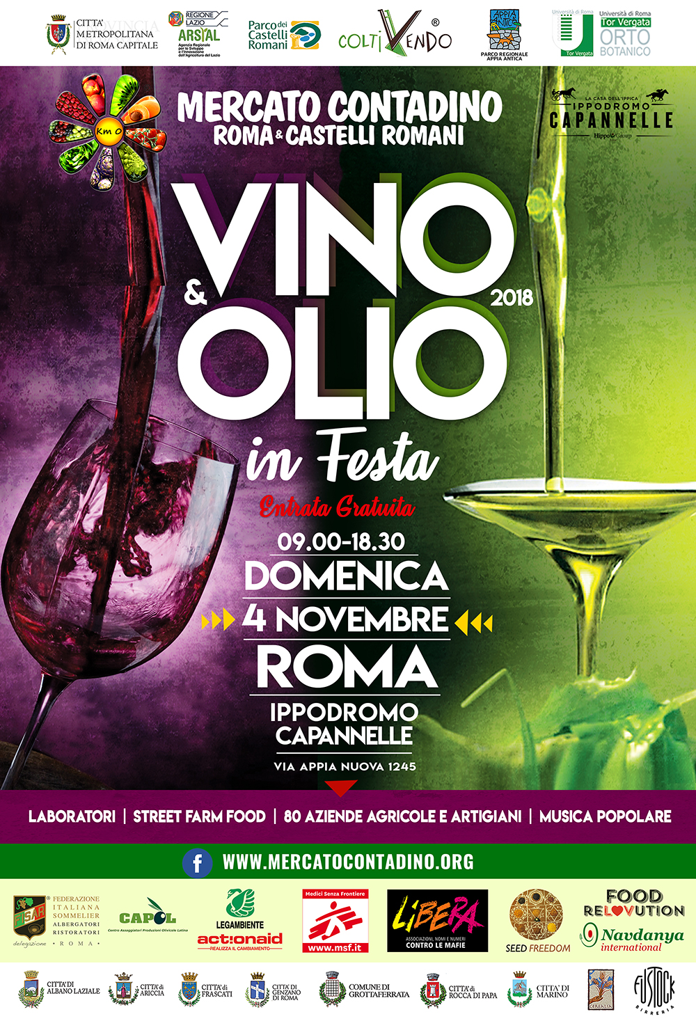VINO E OLIO 2018 mercato contadino roma km 0