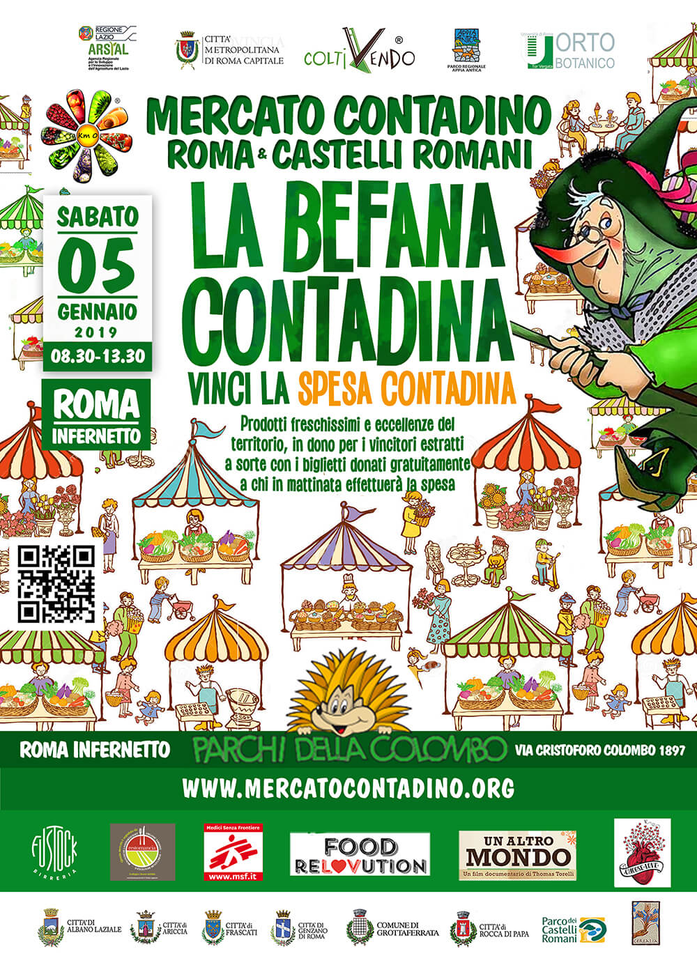 befana contadin roma infernetto parchi della colombo 2019