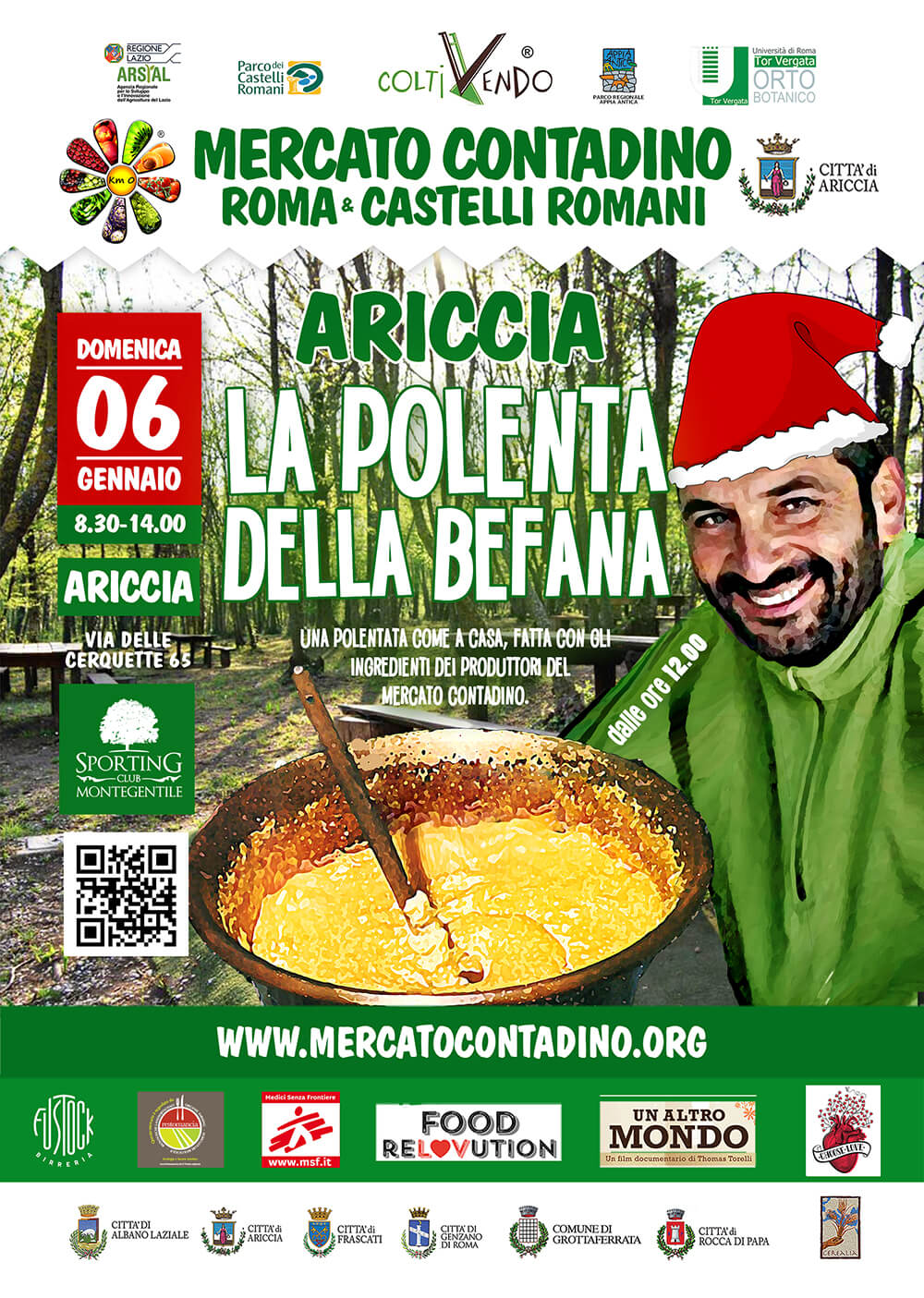 mercato contadino polenta di natale ariccia 2019
