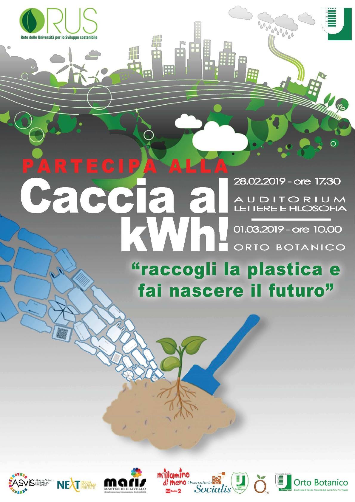 orto botanico tor vergata caccia al kwh