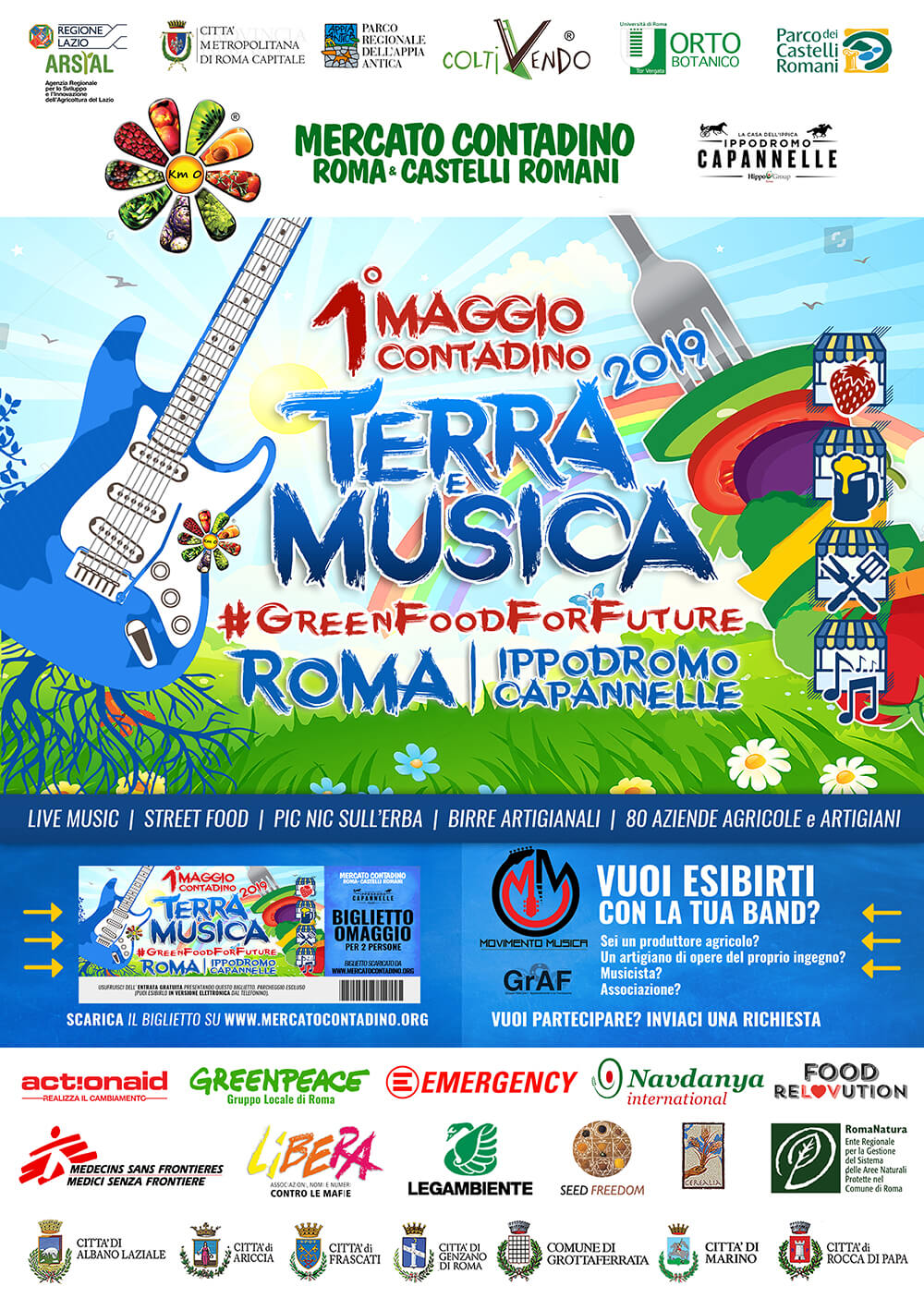 terra e musica 2019 biglietto omaggio maggio roma eventi