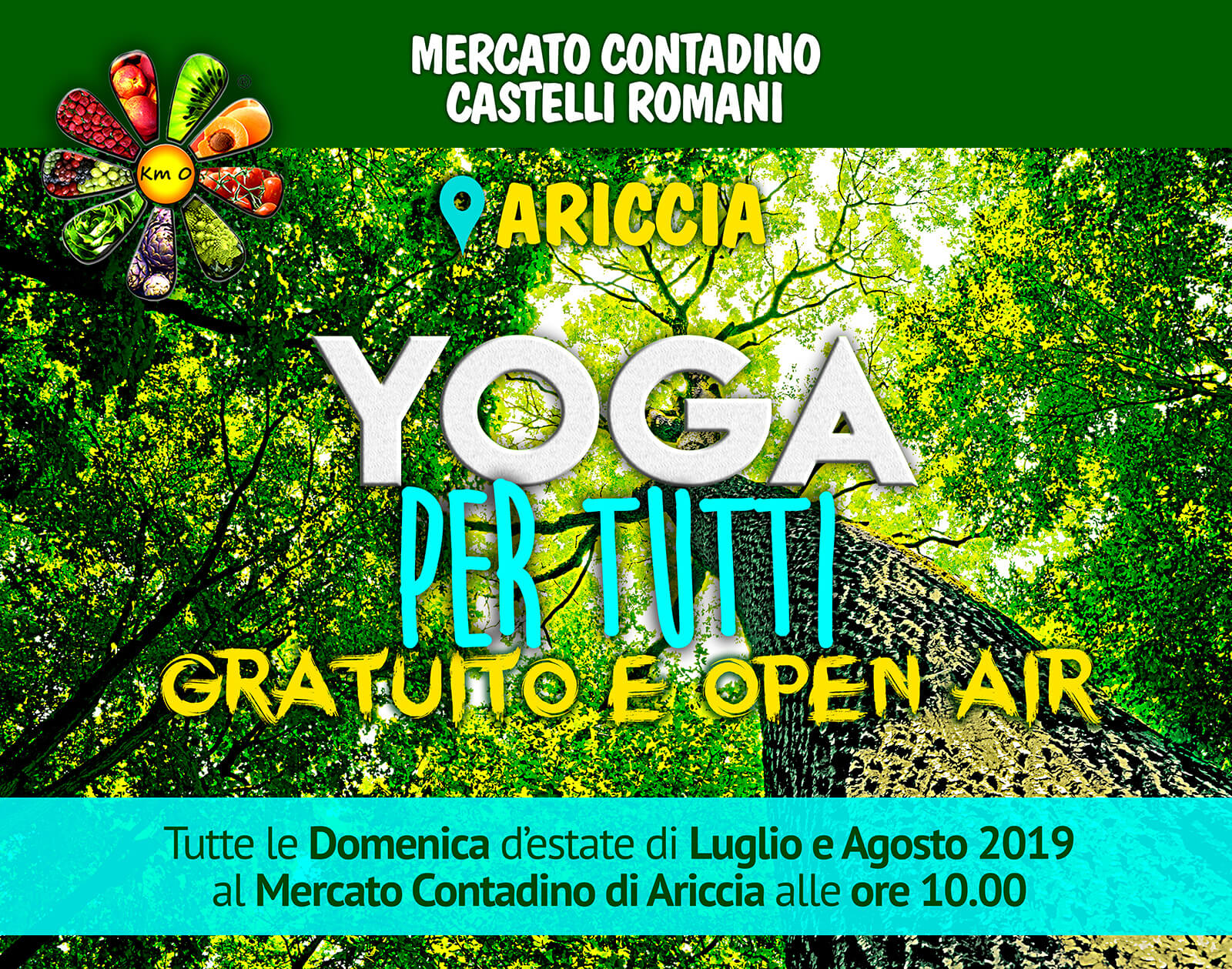 yoga ariccia al mercato contadino