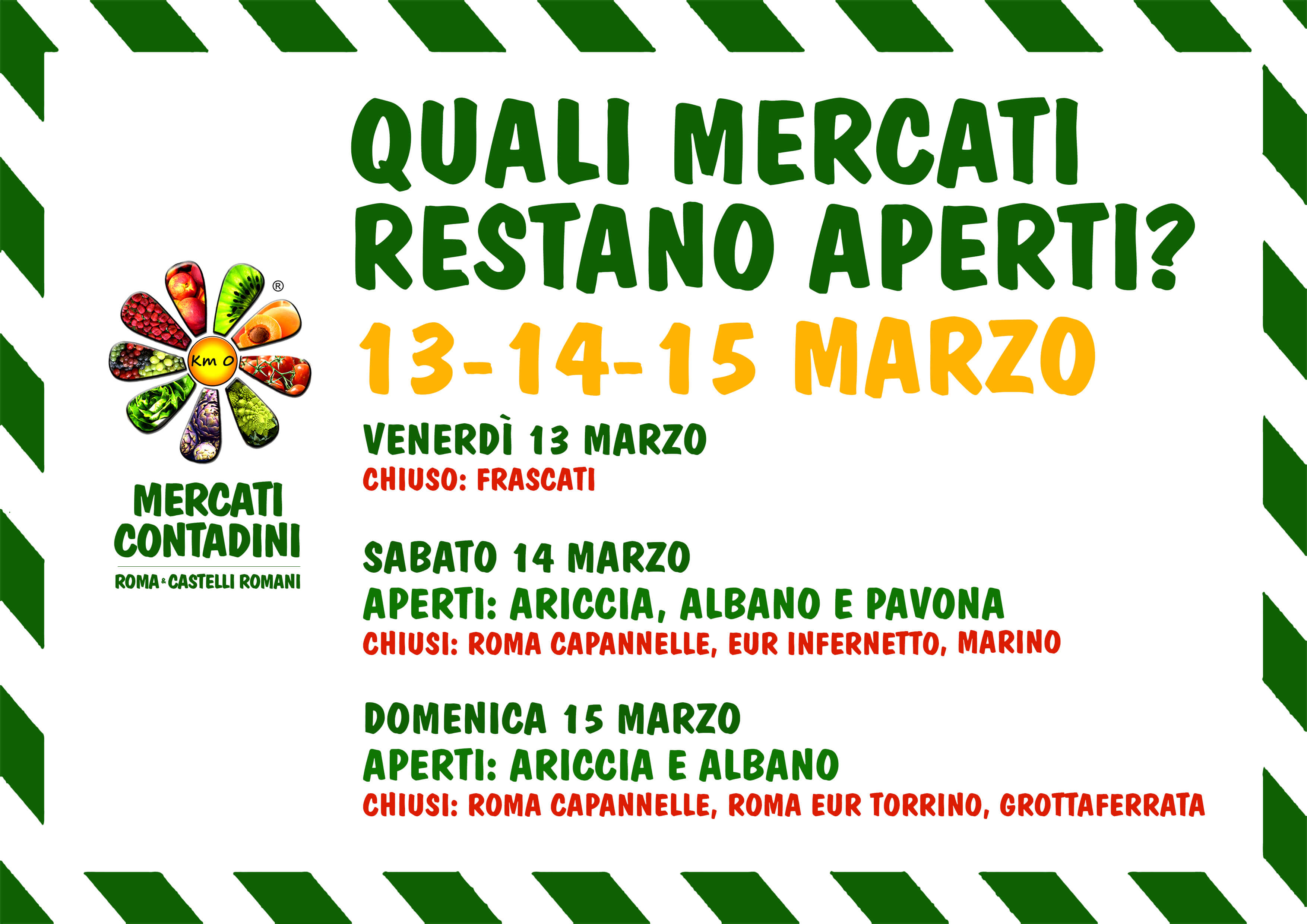 QUALI MERCATI RESTANO APERTI