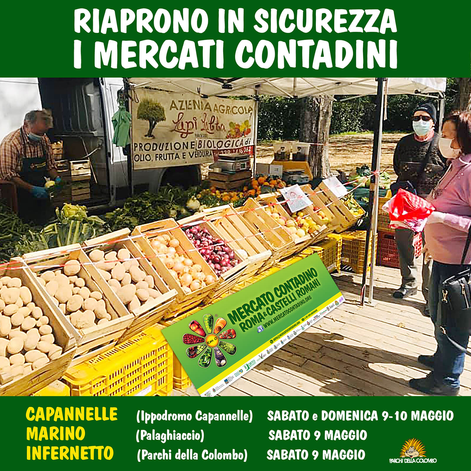 mercati contadini roma castelli romani riapertura