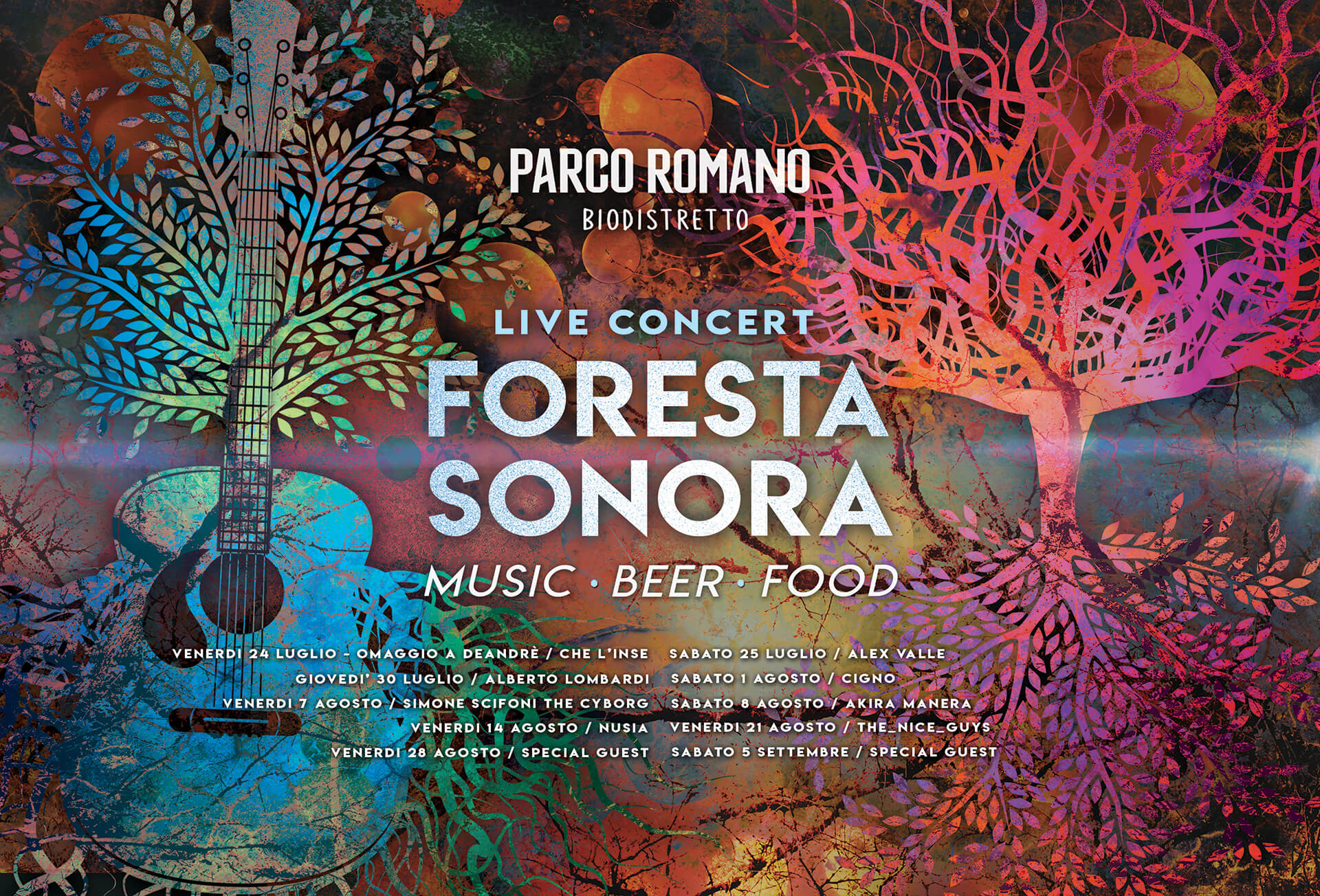 foresta sonora live concert aricccia