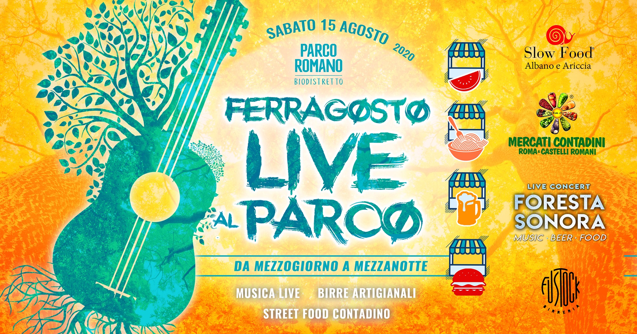 ferragosto live parco 2020 ariccia roma castelli romani