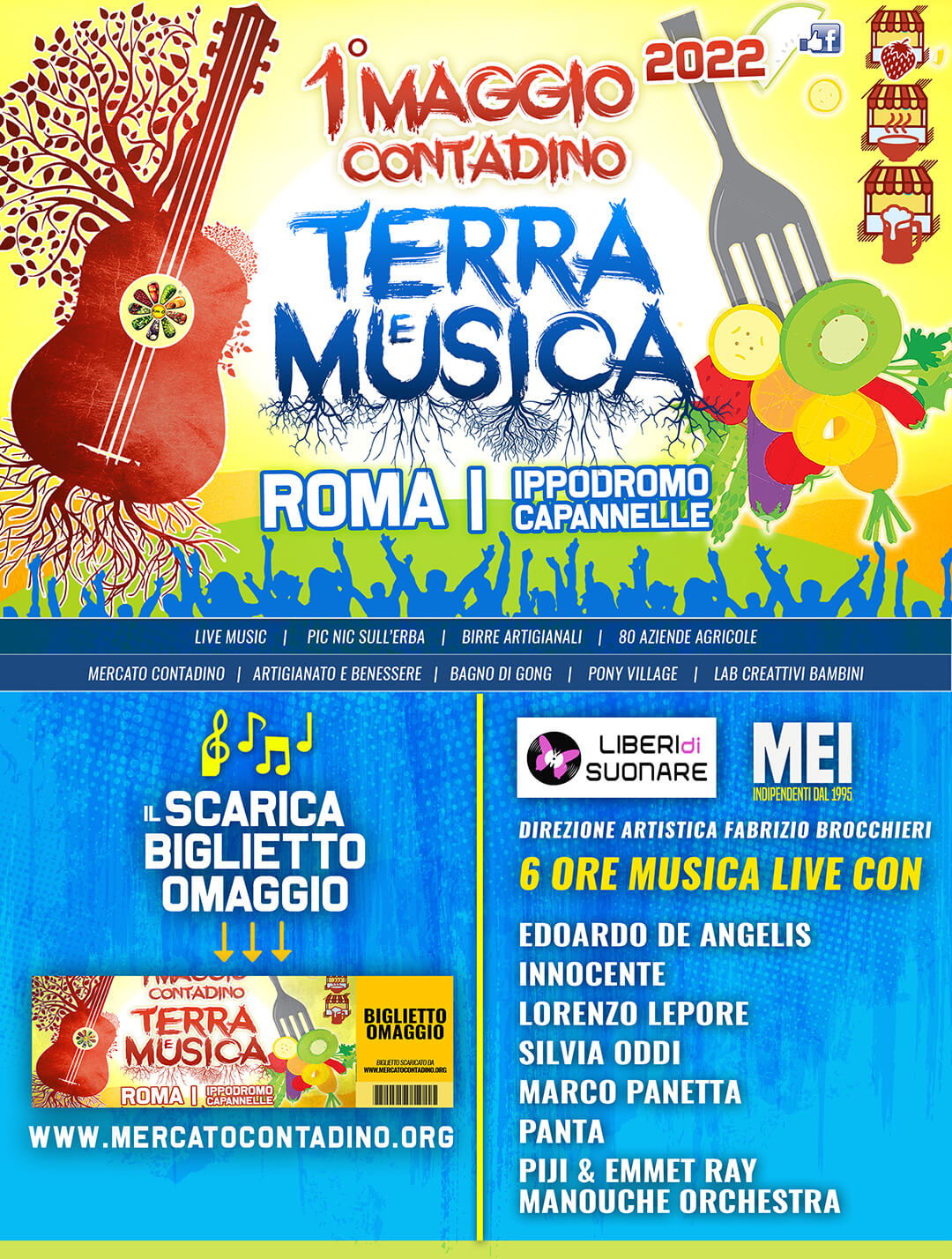 1 primo maggio roma festa evento terra musica 2022