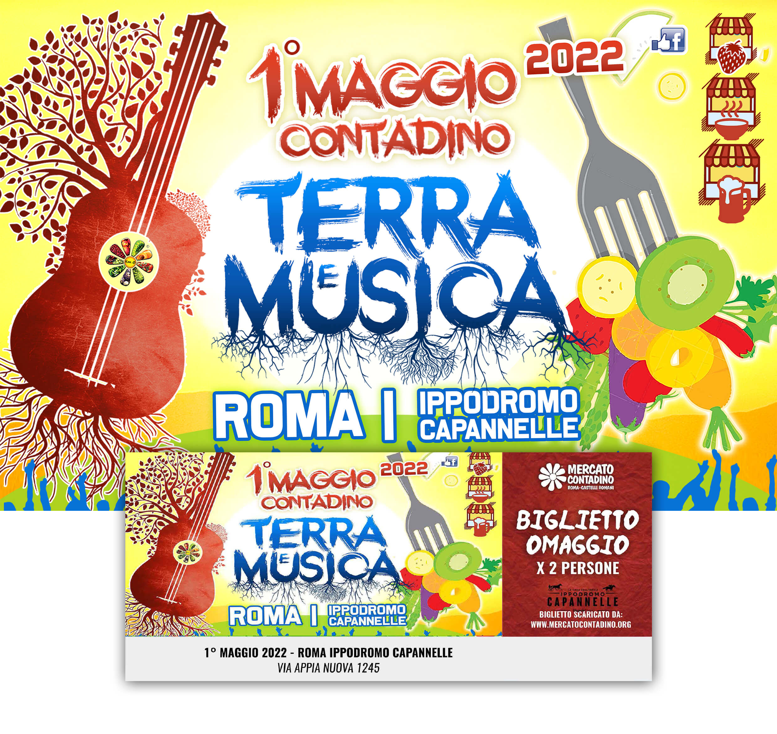 biglietto 1 primo maggio roma 2022 terra musica