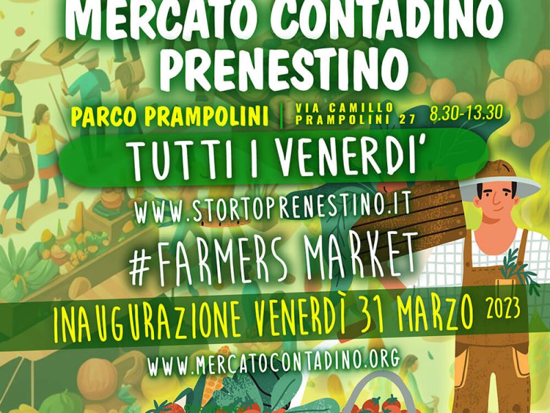 mercato contadino prenestino parco prampolini roma farmer market