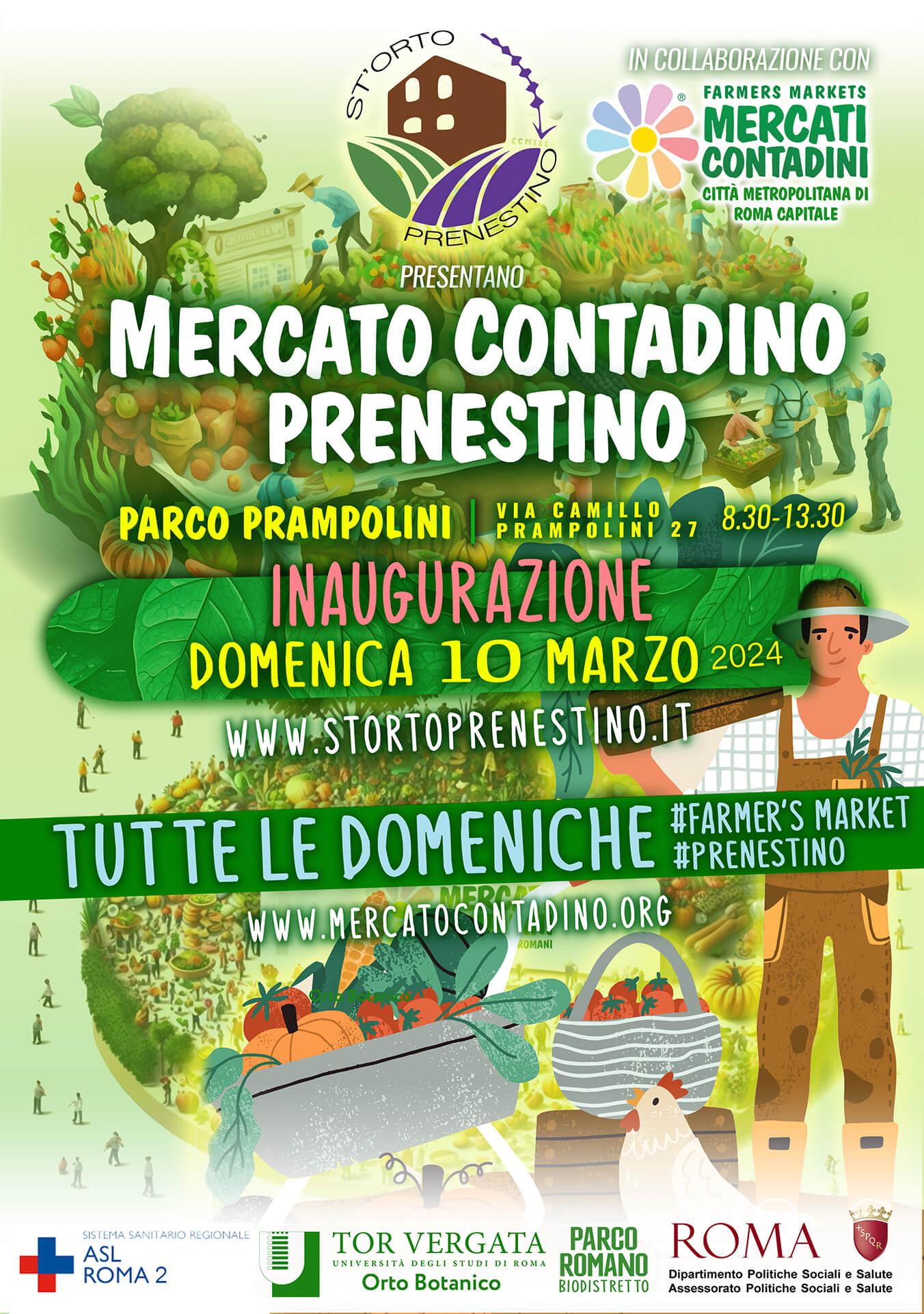 mercato contadino prenestino domenica 2023 roma farmer market campagna