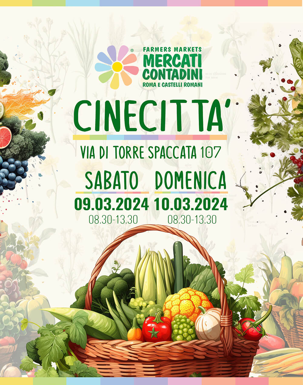 mercato contadino cinecitta capannelle appia roma marzo farmer market
