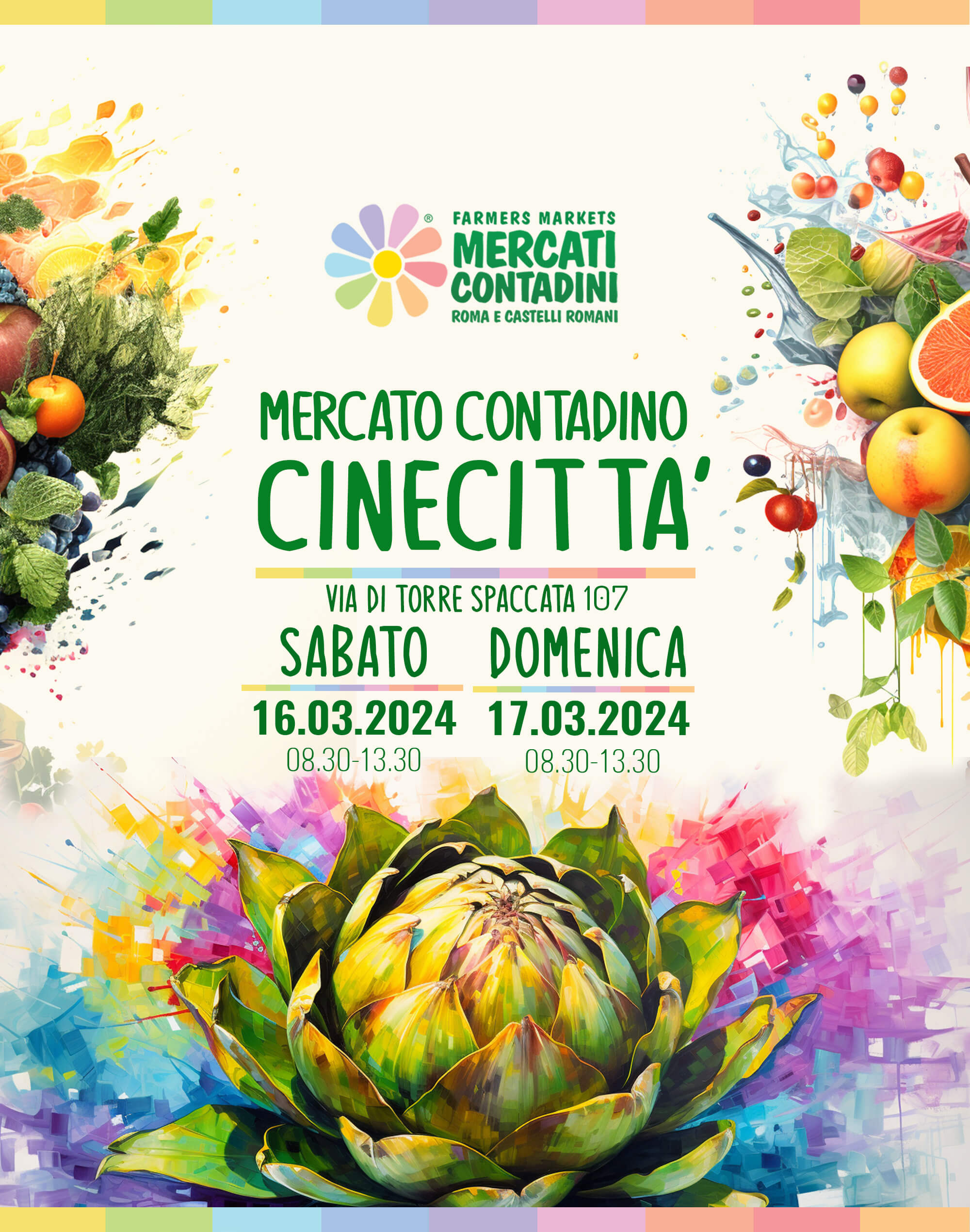 mercato contadino cinecitta capannelle appia roma marzo farmer market