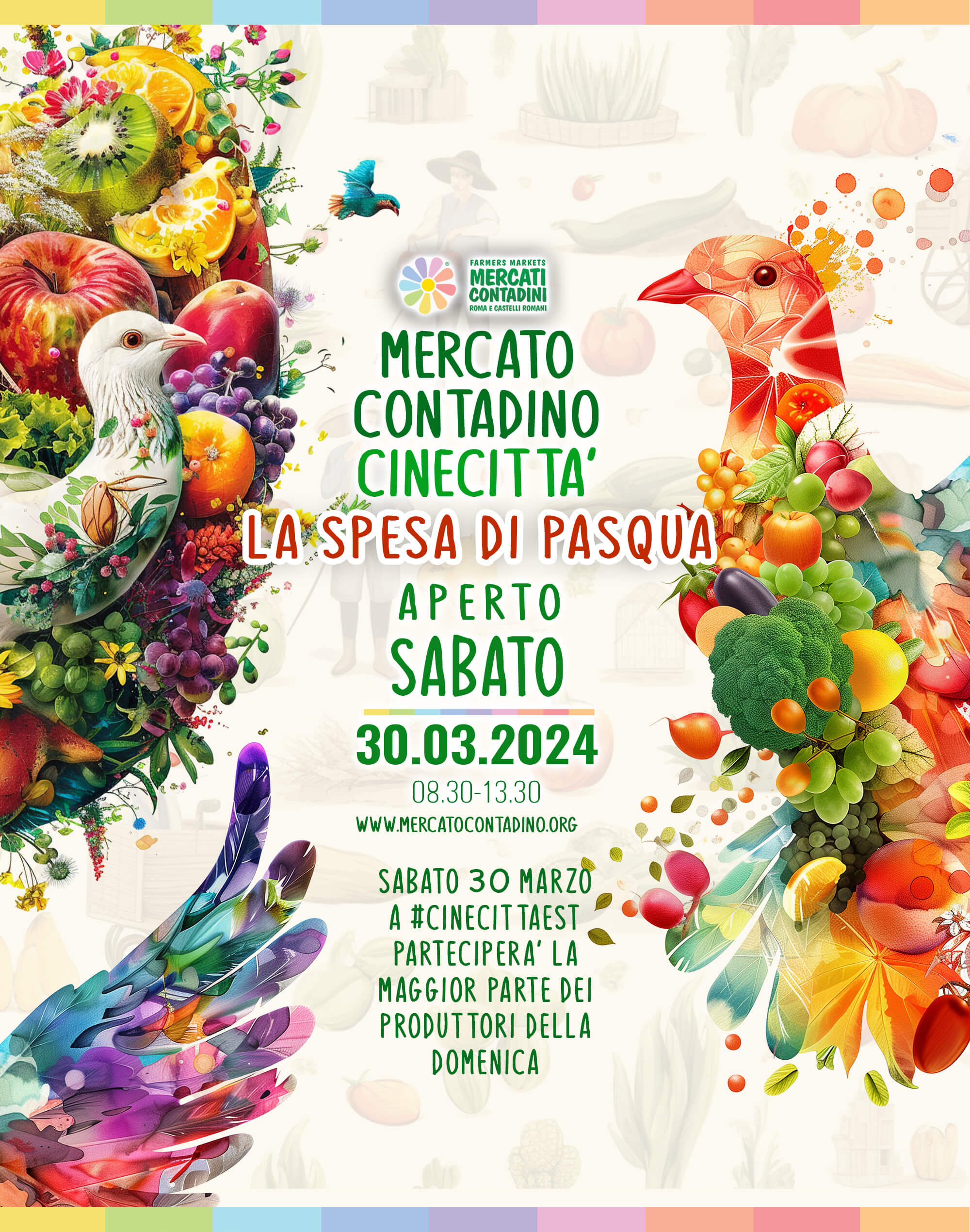 capannelle appia cinecitta mercati contadini 2024 roma castelli romani pasqua