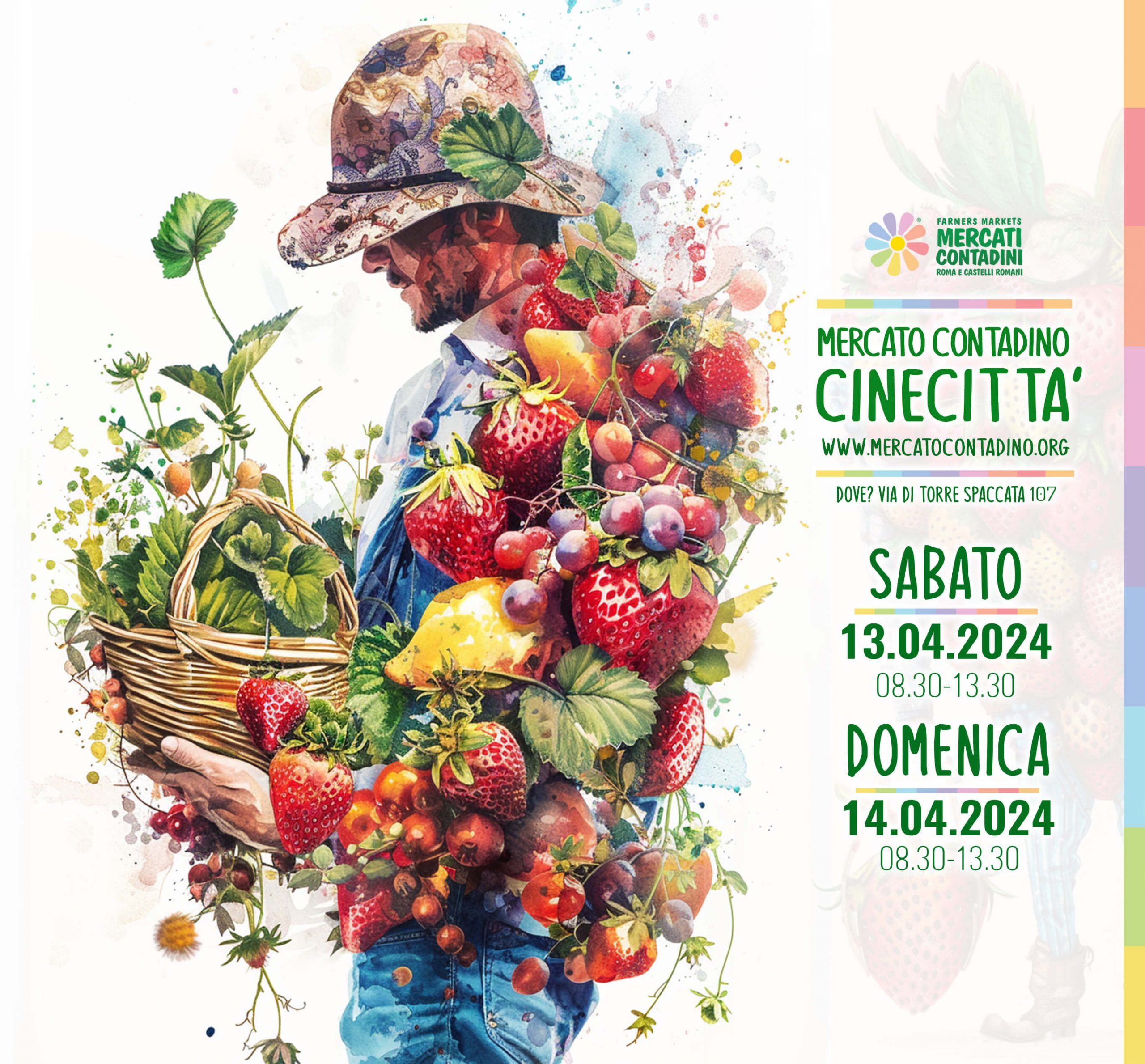 mercati contadini aprile roma castelli romani cinecitta capannelle
