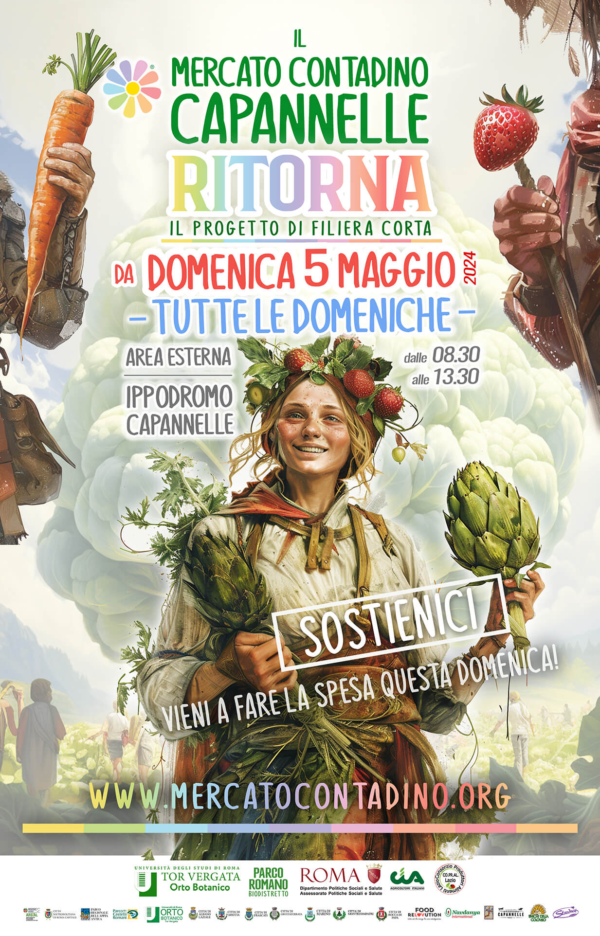 mercato contadino capannelle ritorna domenca maggio filiera corta