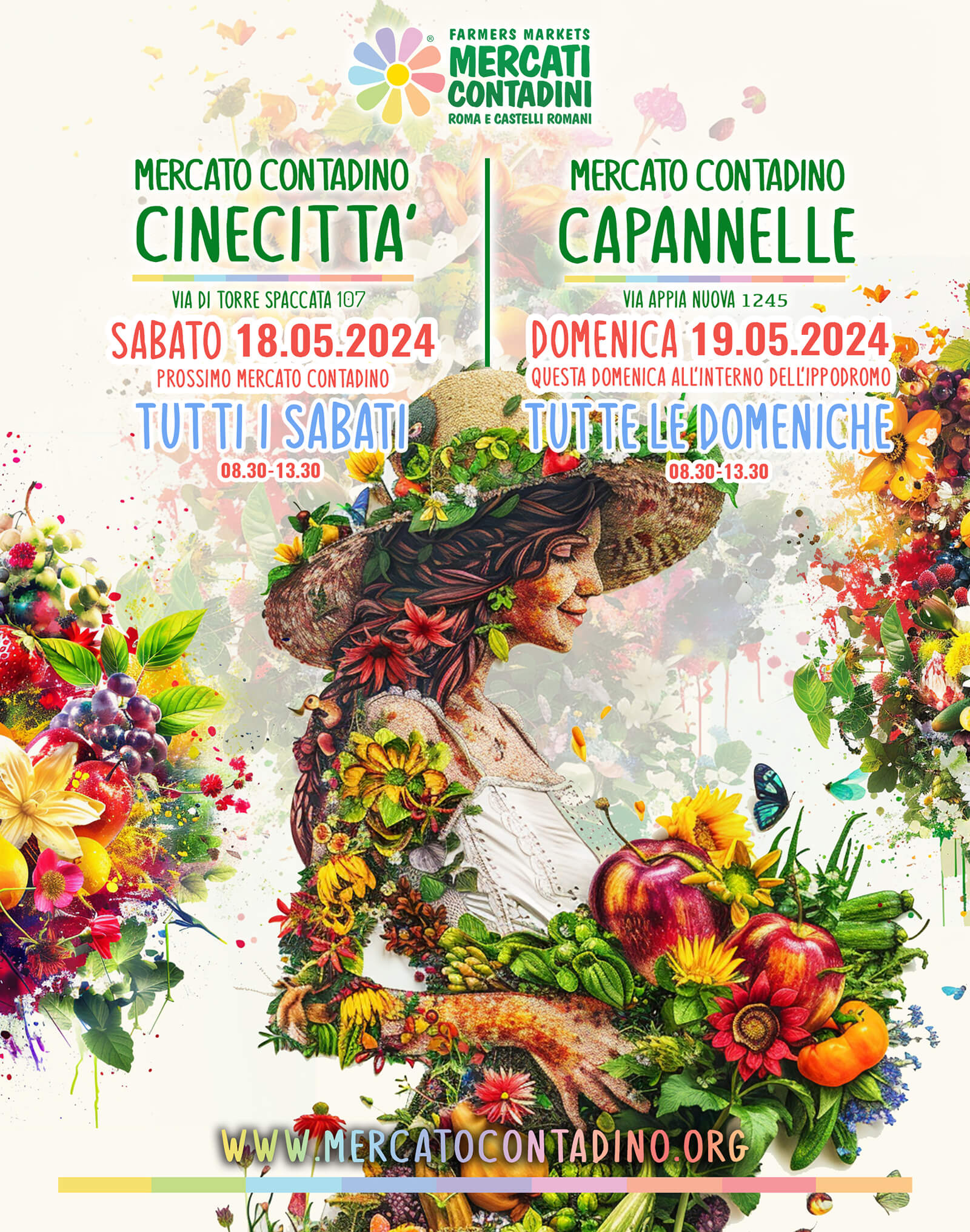 cinecitta capannelle maggio mercati contadini agricolo roma