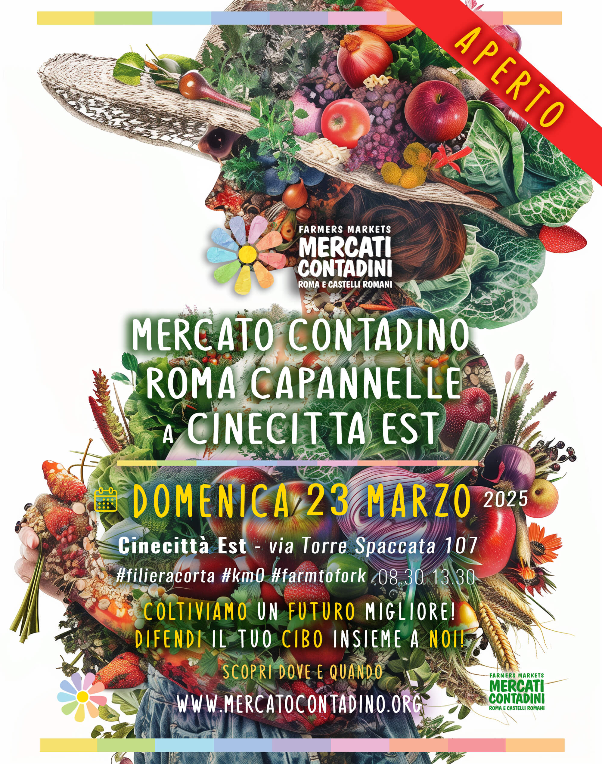 capannelle sabato domenica 23 marzo 2025 a roma cinecitta capannelle roma mercato contadino farmer market