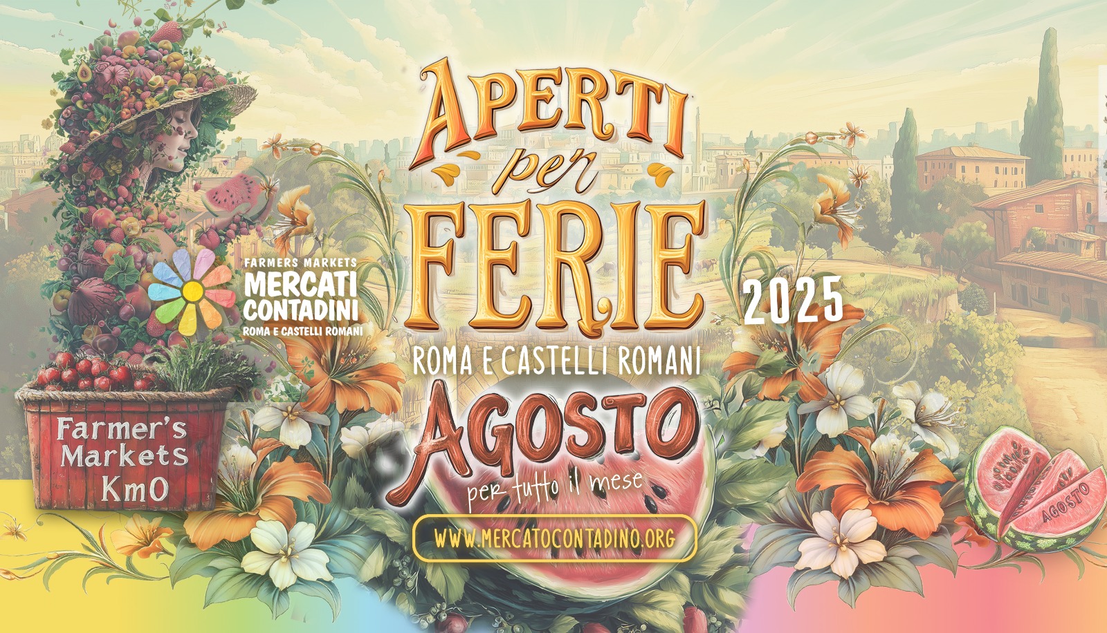 aperti per ferie 2025 mercato contadino roma castelli romani